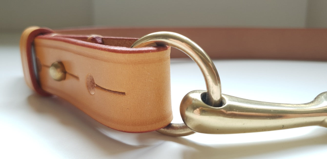 Filly & Fox Shackle Dressage Belt with Brass Horse Bit