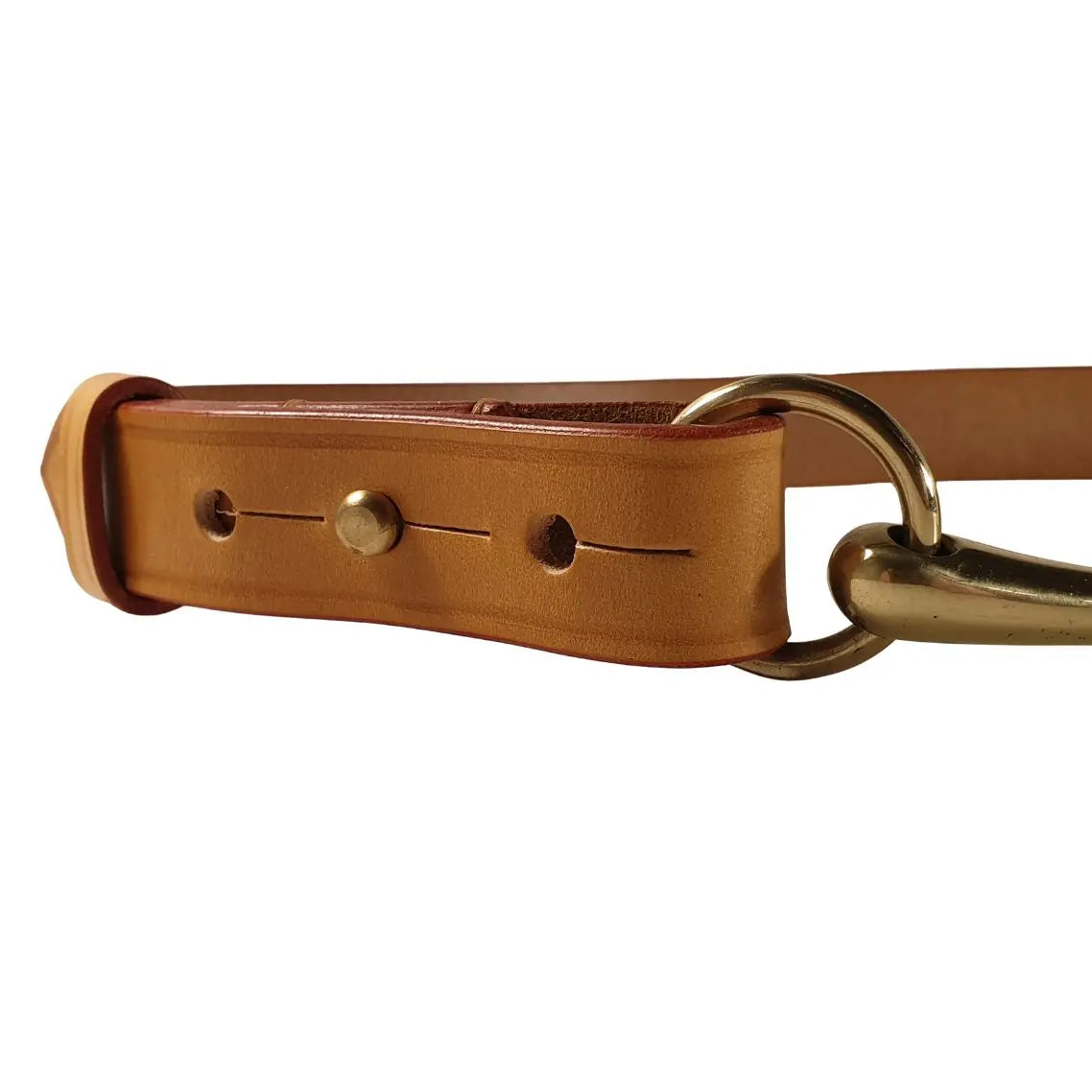 Filly & Fox Shackle London Tan Dressage Belt with Brass Horse Bit FILLY & FOX
