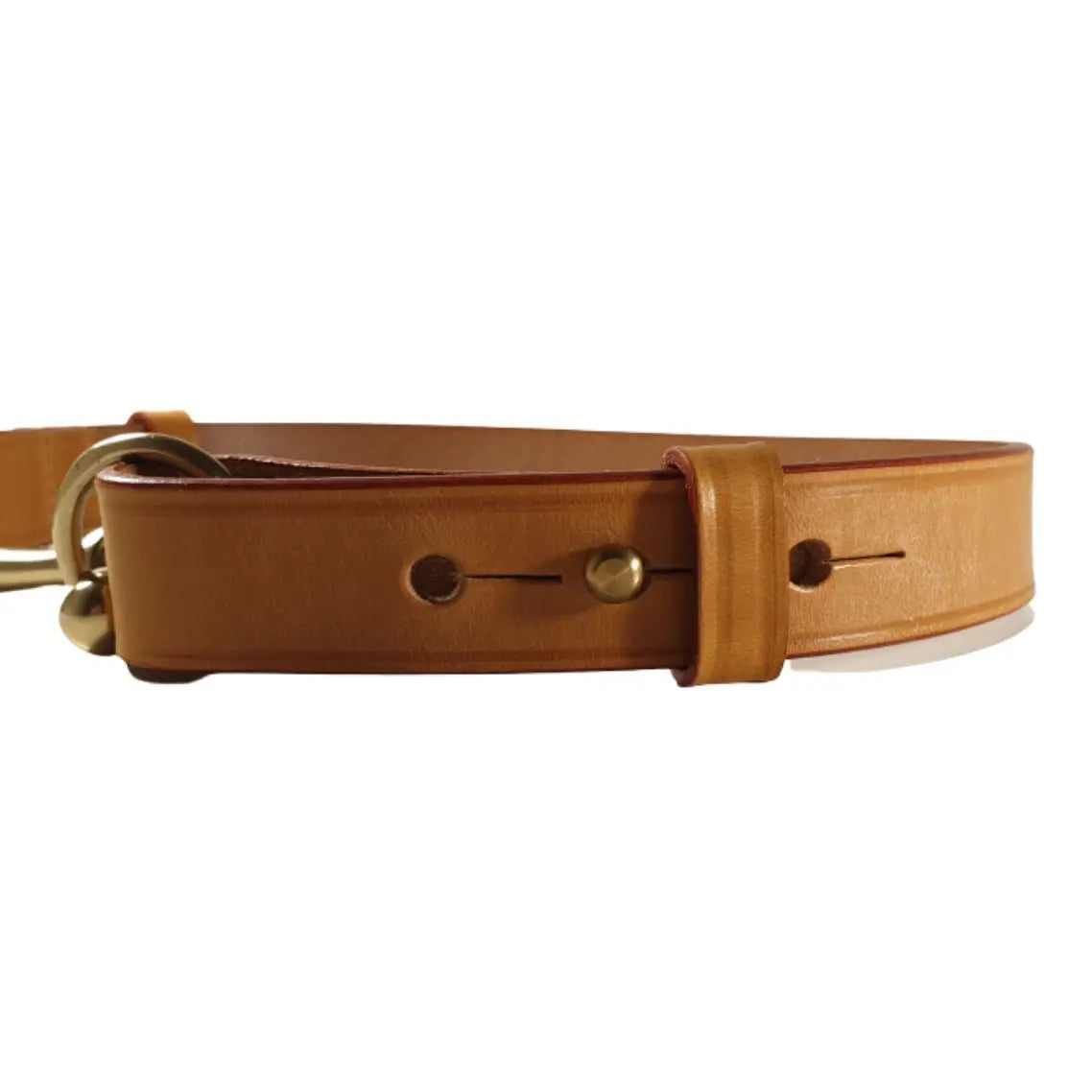 Filly & Fox Shackle London Tan Dressage Belt with Brass Horse Bit FILLY & FOX