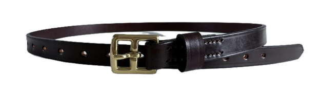 Ascot Skinny Bridle Leather Belt by Filly & Fox, handmade lightweight English leather belt