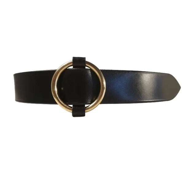 Precious ring belt — handmade bridle leather ring belt by Filly & Fox