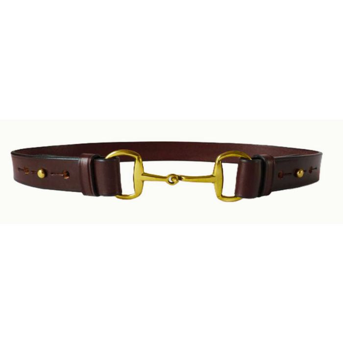 RIDER women's dressage style belt brass hardware | Filly & Fox - FILLY & FOX