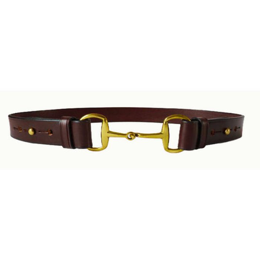 RIDER women's dressage style belt brass hardware | Filly & Fox - FILLY & FOX