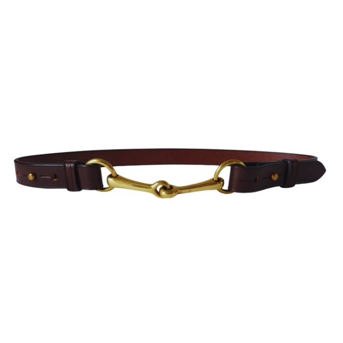SHACKLE by Filly & Fox Dressage Style Belt with Brass Horse Bit - FILLY & FOX