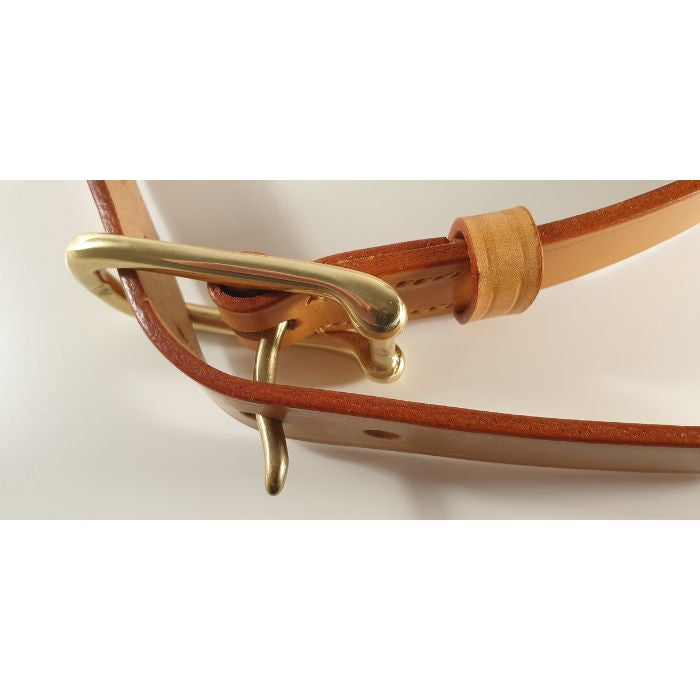 Handmade Skinny Bridle Leather Belt | Filly & Fox FILLY & FOX