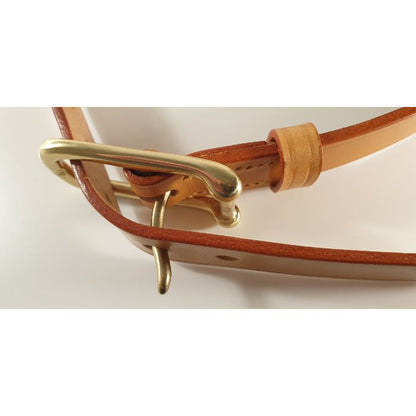 Handmade Skinny Bridle Leather Belt | Filly & Fox FILLY & FOX