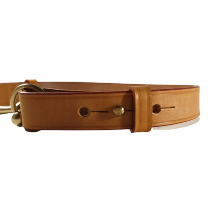 Filly & Fox Shackle London Tan Dressage Belt with Brass Horse Bit FILLY & FOX