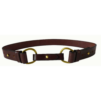 WALTON - women's dressage style bridle belt with brass D ring hardware | Filly & Fox - FILLY & FOX