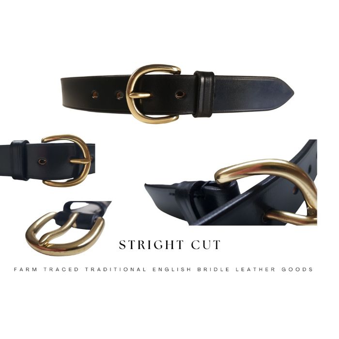 Straight Cut Leather Belt – Handmade Bridle Leather | Filly & Fox FILLY & FOX