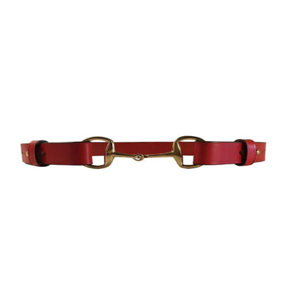 RIDER women's dressage style bridle belt with brass hardware | Filly & Fox