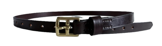 Ascot Skinny Bridle Leather Belt by Filly & Fox, handmade lightweight English leather belt