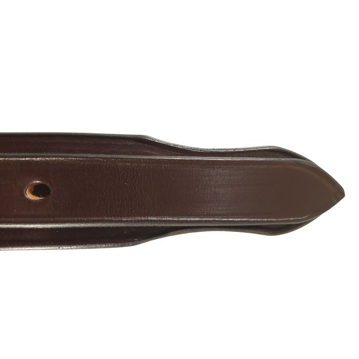 East Coast Dark Chestnut Leather Belt Women's – Handmade Bridle Belt UK | Filly & Fox