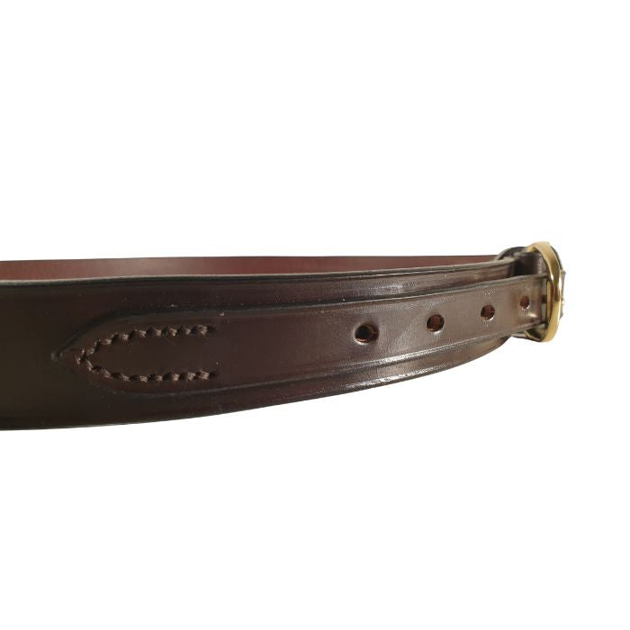 East Coast Dark Chestnut Leather Belt Women's – Handmade Bridle Belt UK | Filly & Fox