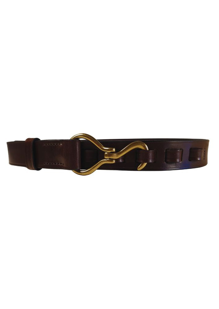 Premium country style women's belt with hoof hook buckle, handmade in the UK