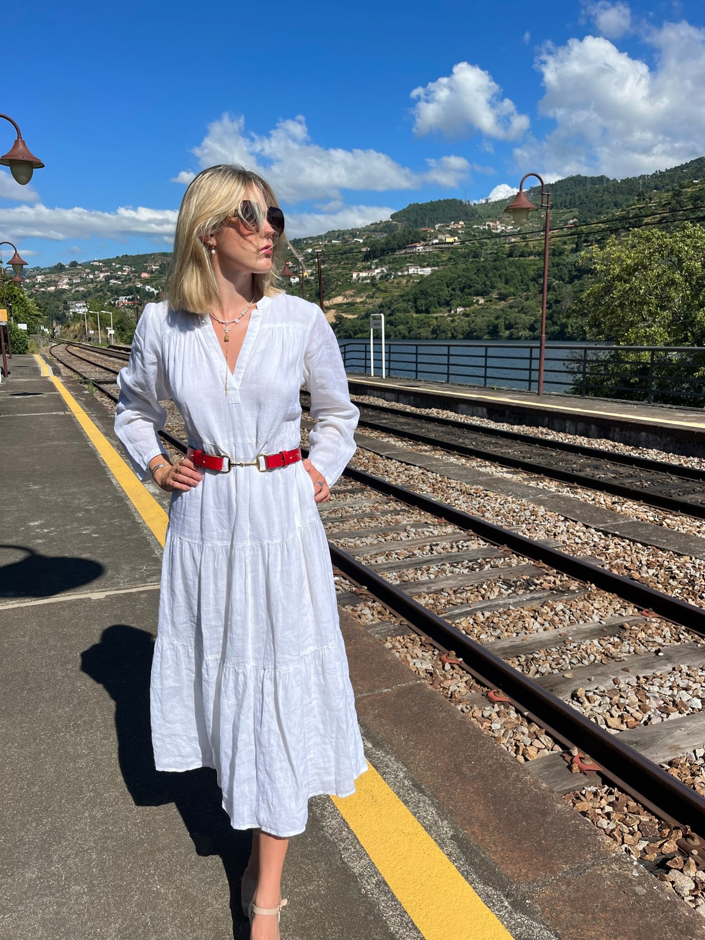 Filly & Fox Premium Bridle Leather Equestrian Belt | Women's Rider Dressage Style