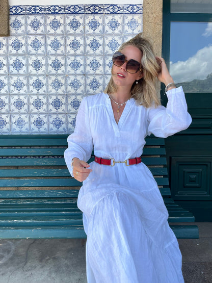 Filly & Fox Premium Bridle Leather Equestrian Belt | Women's Rider Dressage Style - FILLY & FOX