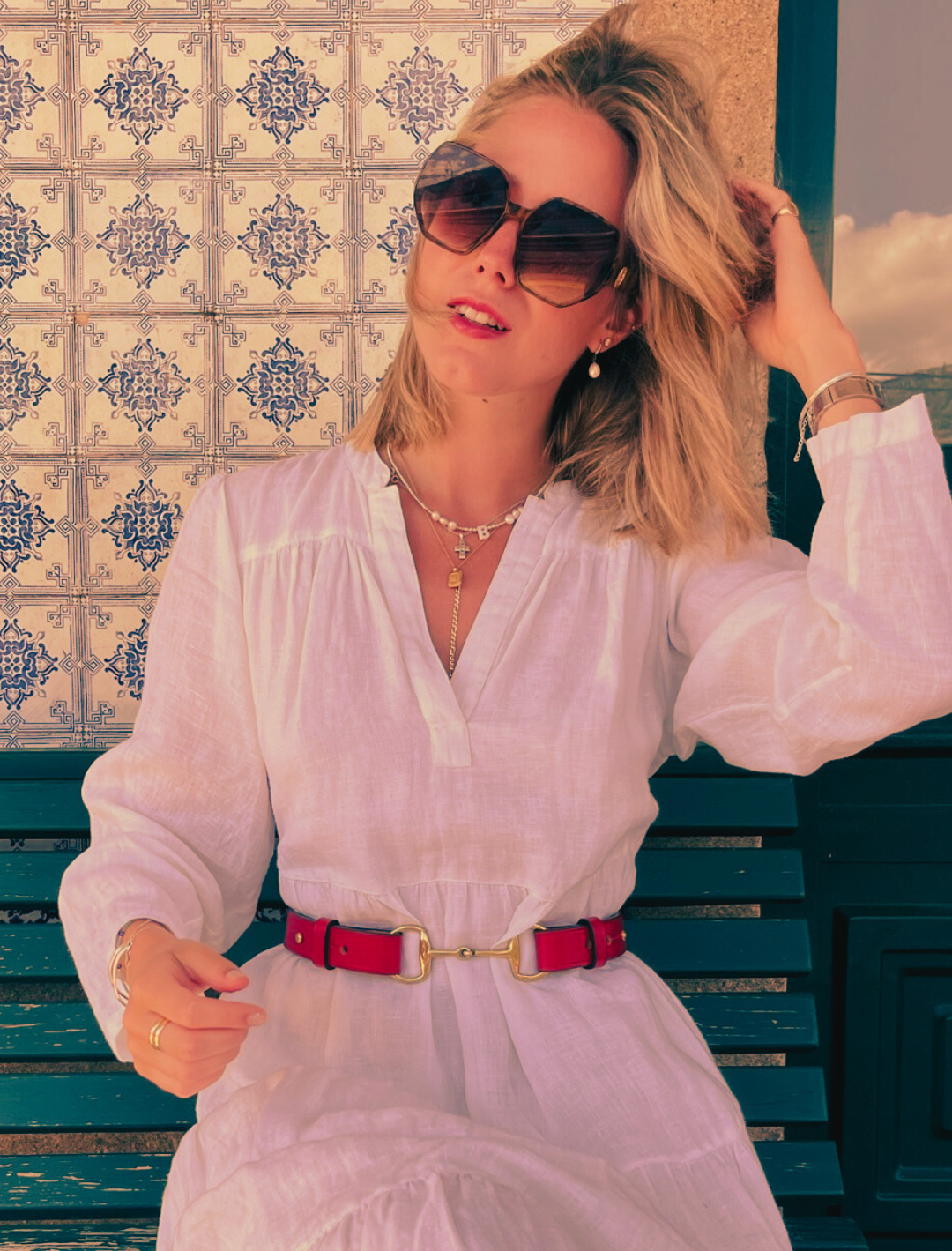 Filly & Fox Premium Bridle Leather Equestrian Belt | Women's Rider Dressage Style - FILLY & FOX