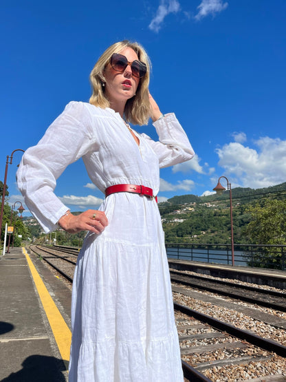 Filly & Fox Premium Bridle Leather Equestrian Belt | Women's Rider Dressage Style - FILLY & FOX